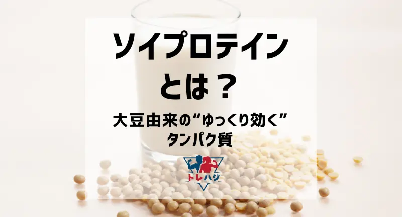ソイプロテインとは？大豆由来の植物性たんぱく質