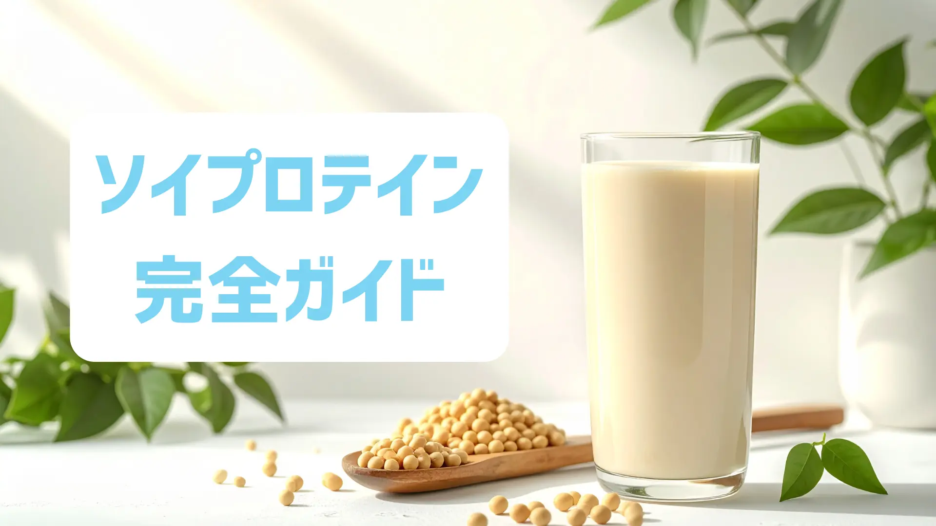 ソイプロテイン完全ガイド｜特徴と向いている人の考え方、選び方のポイント