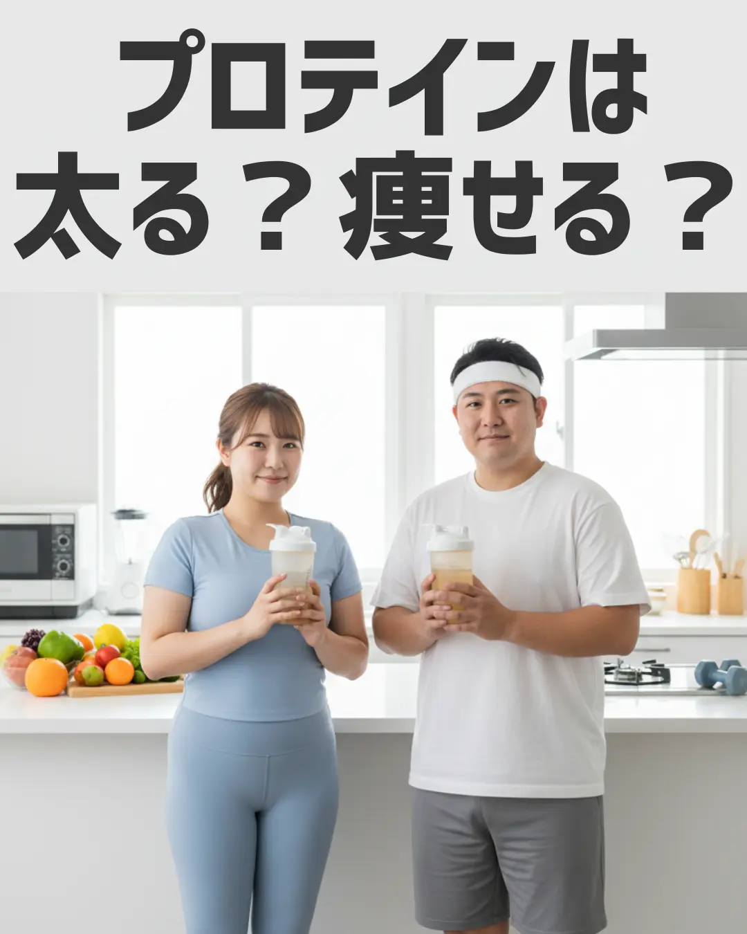 プロテインは太る？痩せる？ダイエット中に知っておきたい注意点